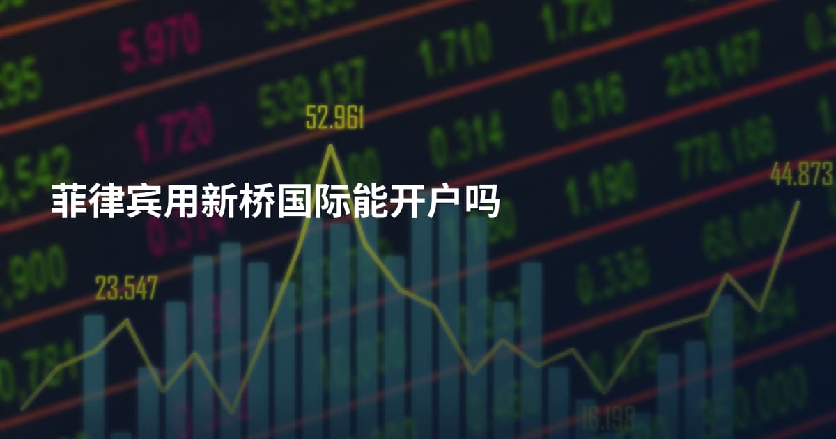 菲律宾用新桥国际能开户吗