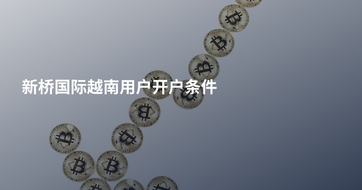 新桥国际越南用户开户条件