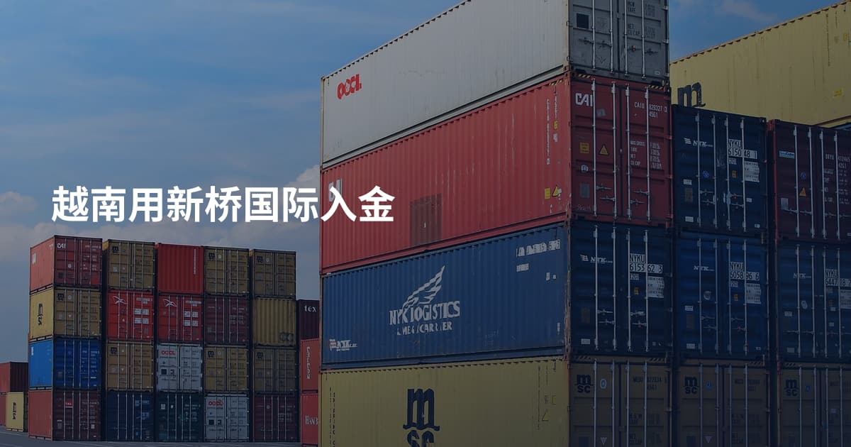 越南用新桥国际入金