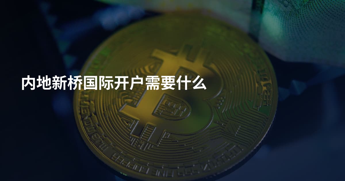 内地新桥国际开户需要什么