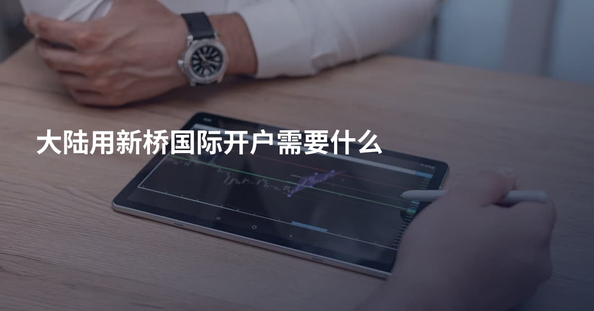 大陆用新桥国际开户需要什么