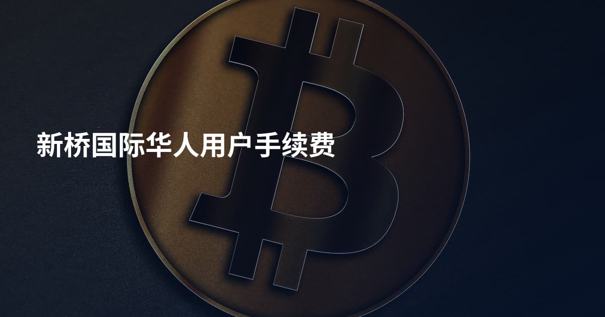 新桥国际华人用户手续费