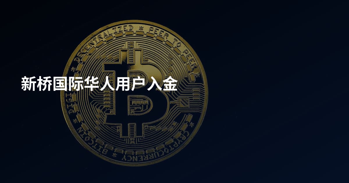 新桥国际华人用户入金
