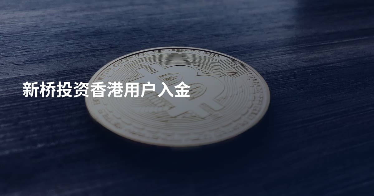 新桥投资香港用户入金