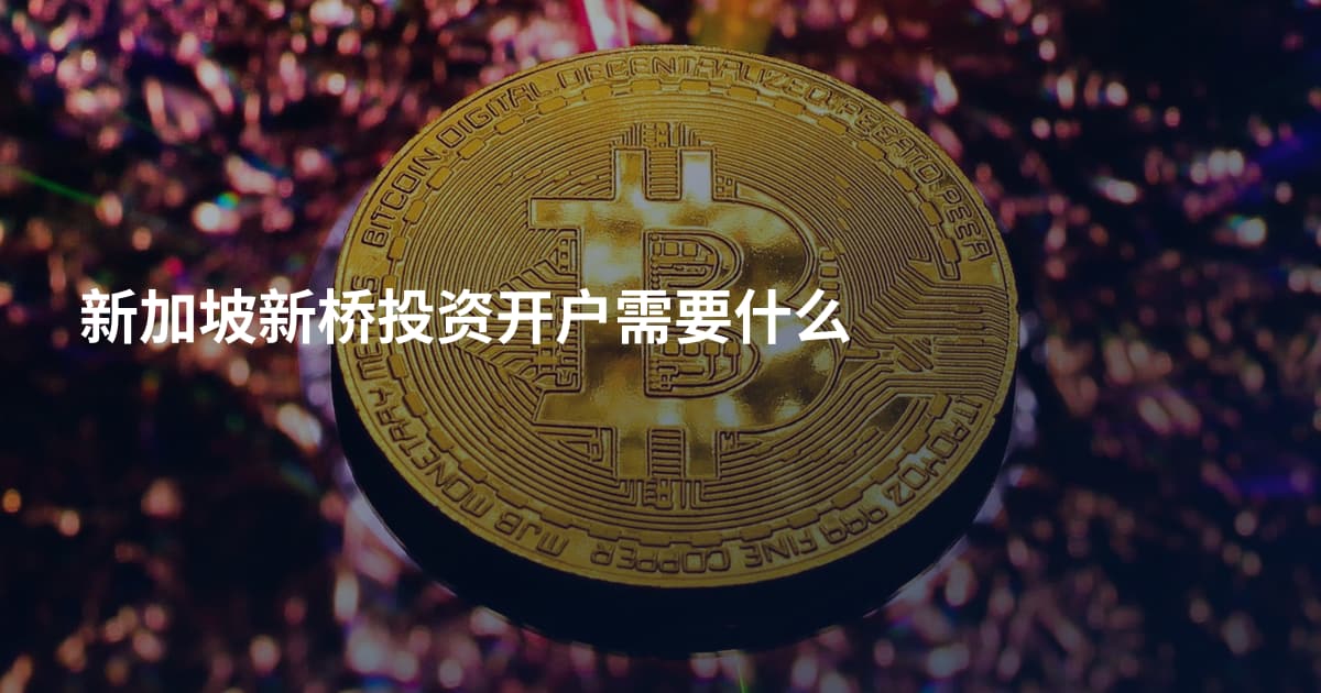新加坡新桥投资开户需要什么