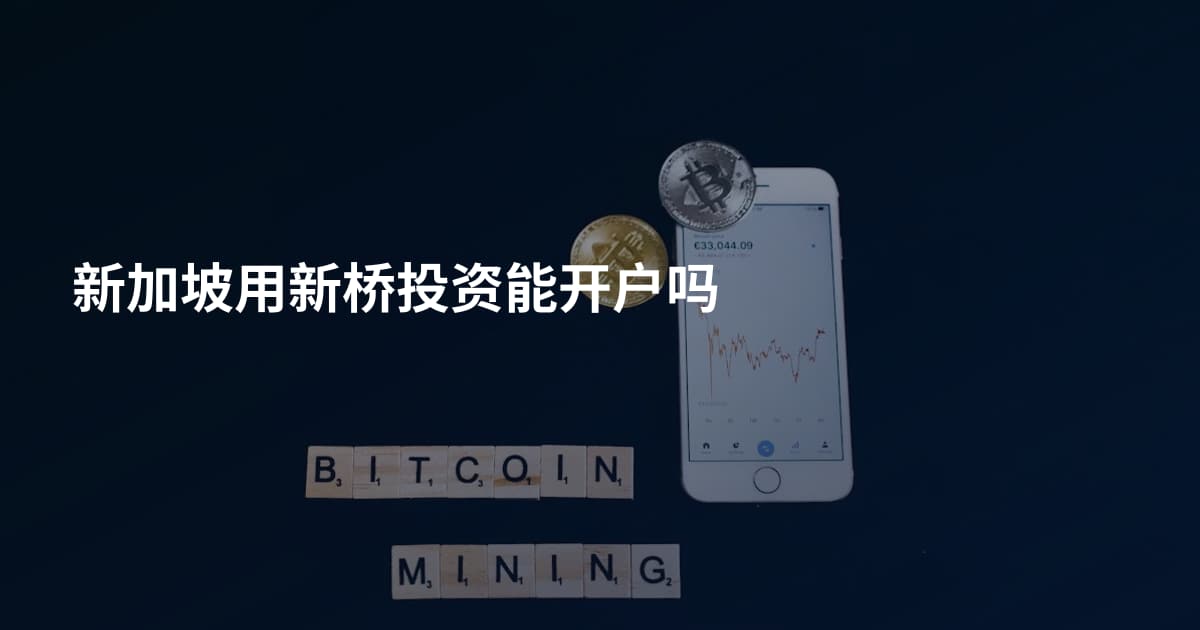 新加坡用新桥投资能开户吗