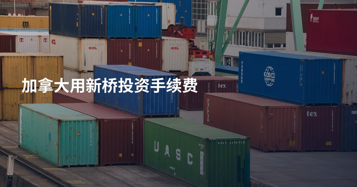 加拿大用新桥投资手续费