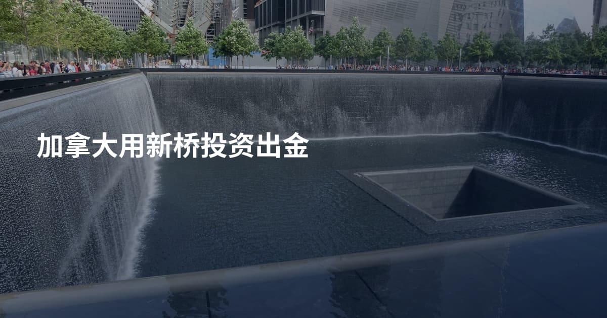 加拿大用新桥投资出金