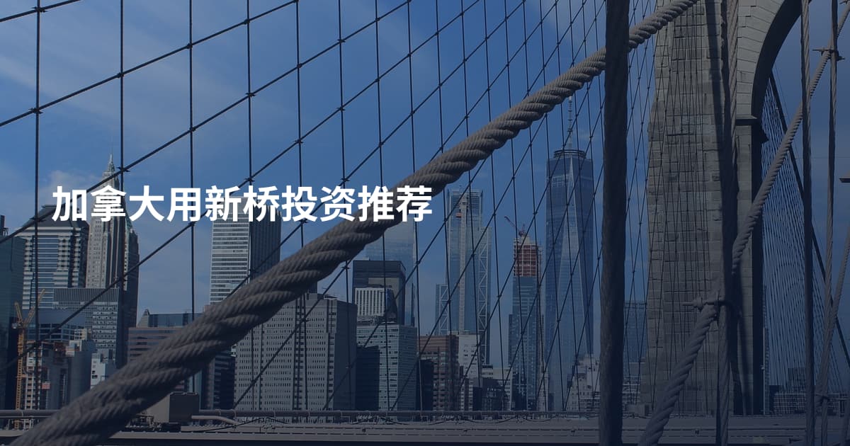 加拿大用新桥投资推荐