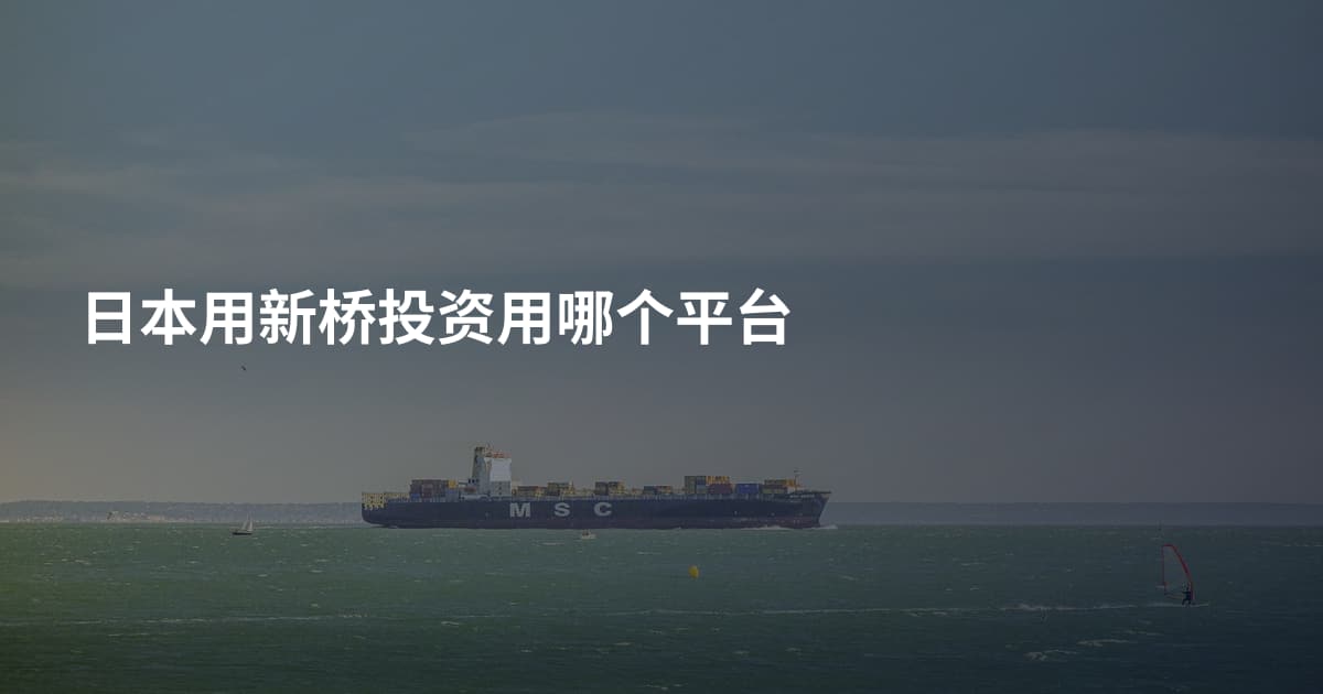日本用新桥投资用哪个平台