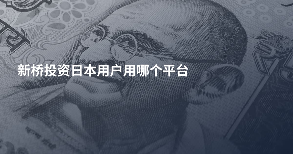 新桥投资日本用户用哪个平台