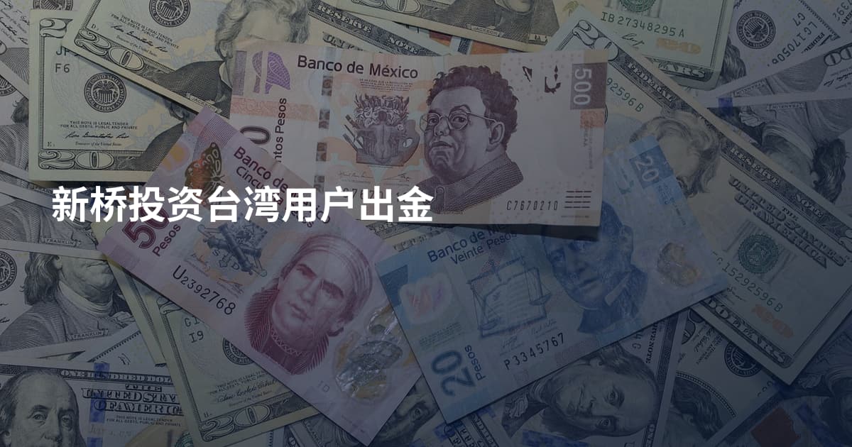 新桥投资台湾用户出金