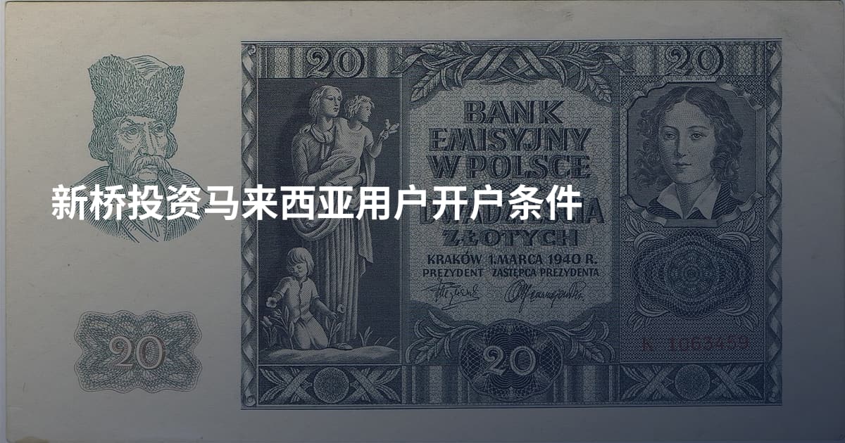 新桥投资马来西亚用户开户条件