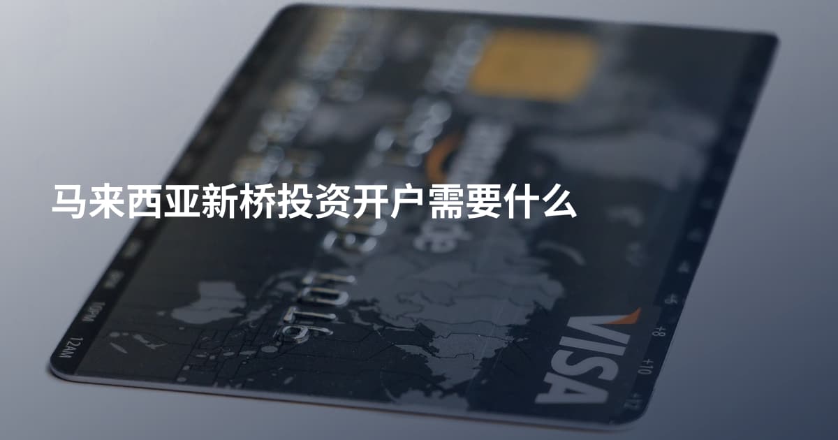 马来西亚新桥投资开户需要什么