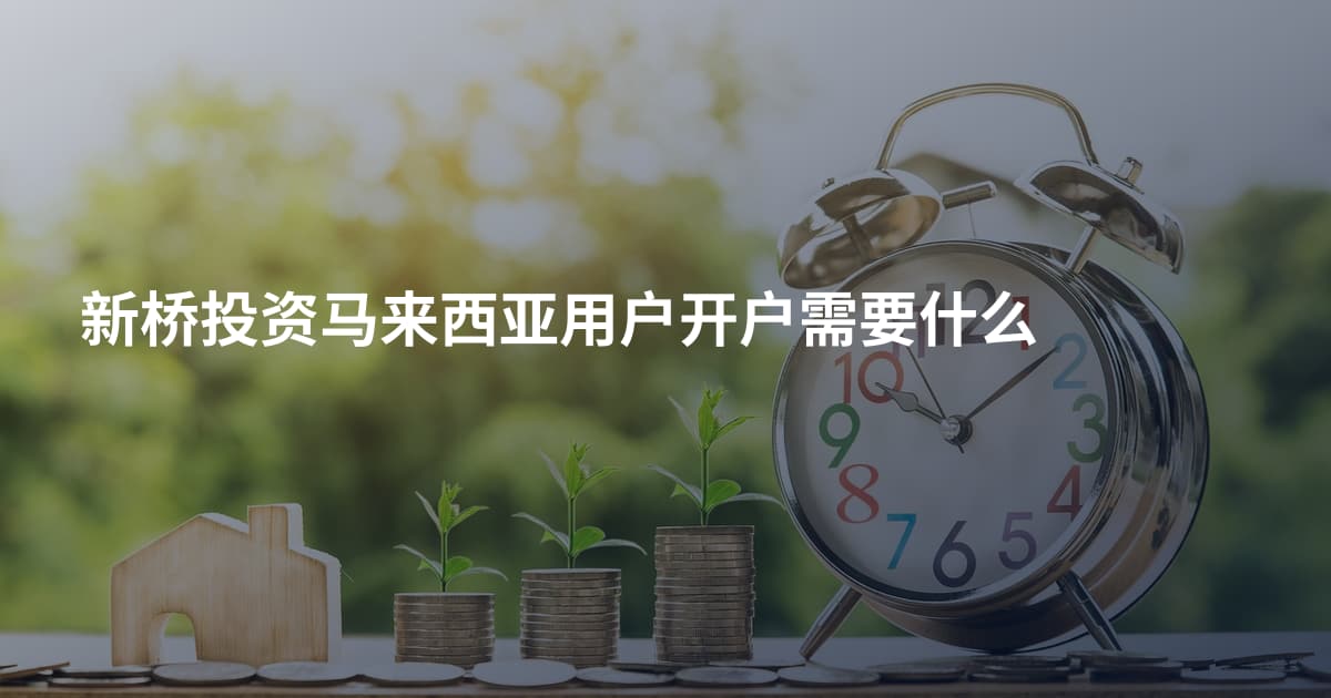 新桥投资马来西亚用户开户需要什么
