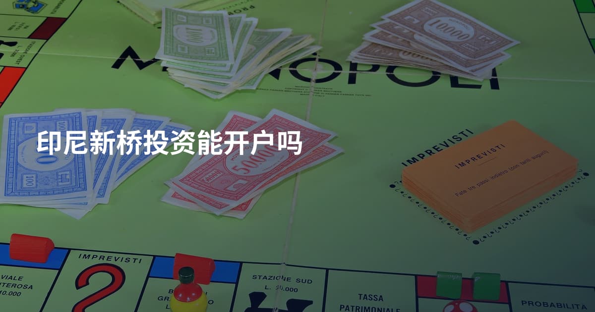 印尼新桥投资能开户吗