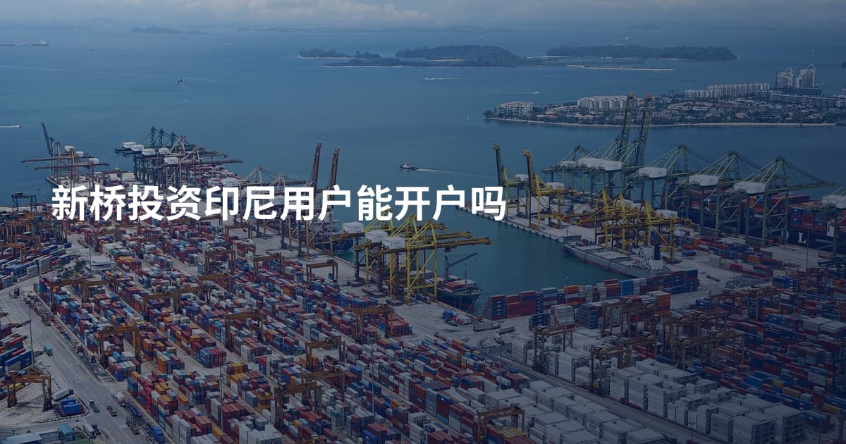 新桥投资印尼用户能开户吗