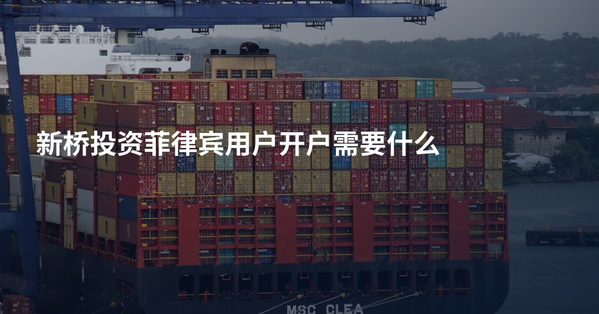 新桥投资菲律宾用户开户需要什么