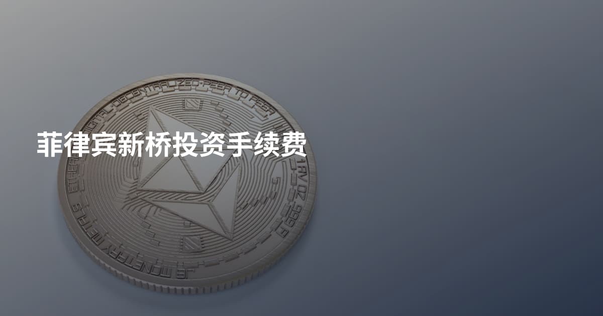 菲律宾新桥投资手续费