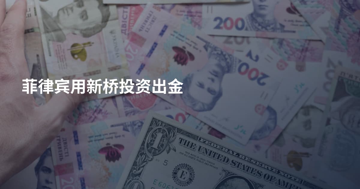 菲律宾用新桥投资出金