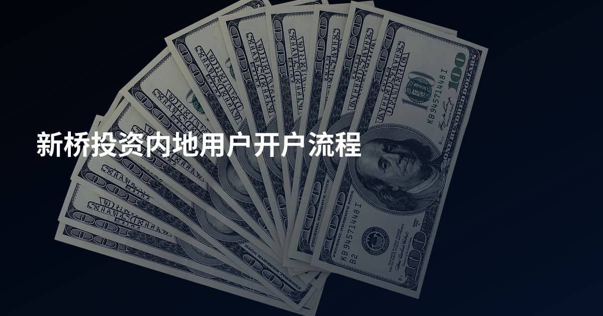 新桥投资内地用户开户流程