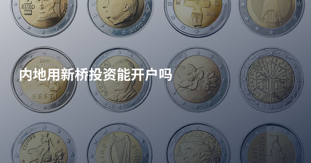 内地用新桥投资能开户吗