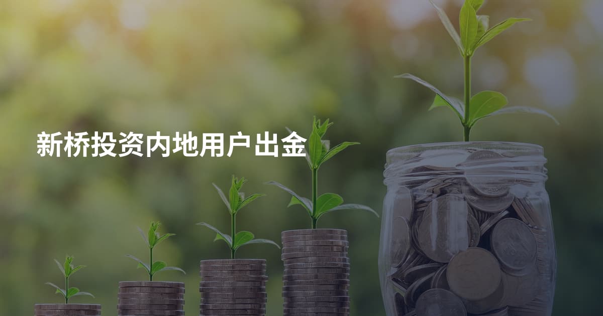 新桥投资内地用户出金