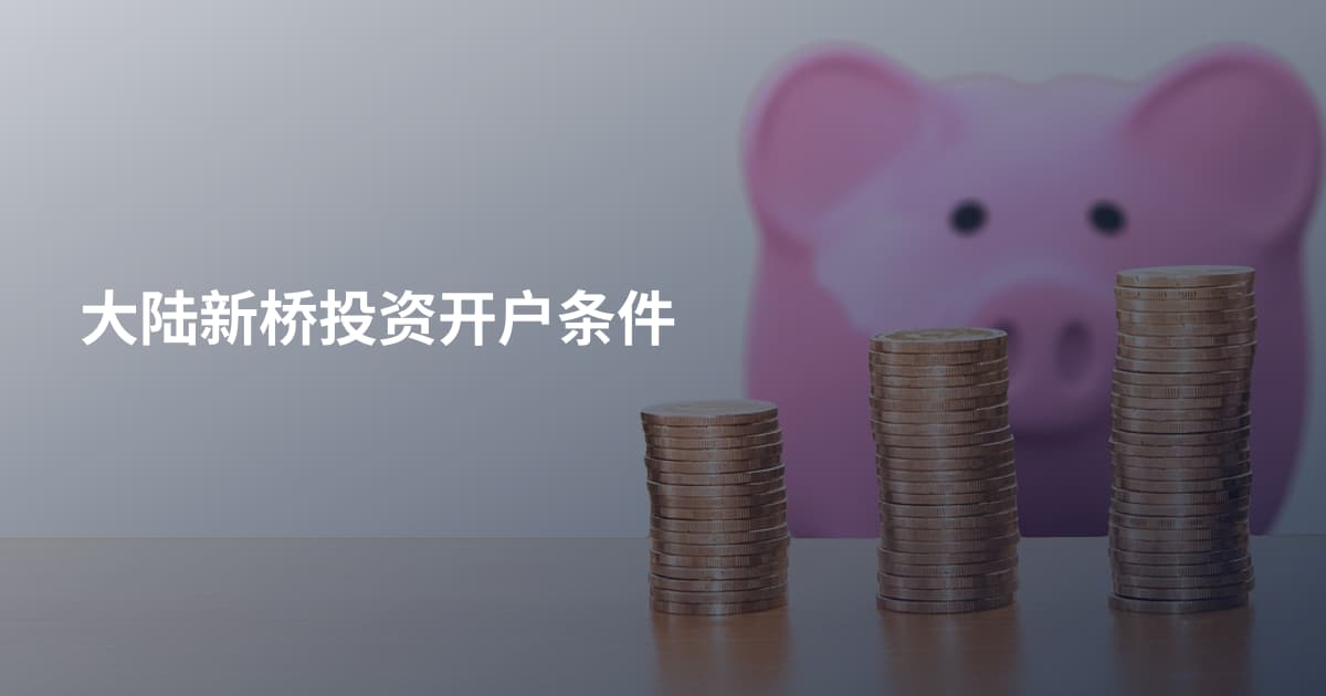 大陆新桥投资开户条件