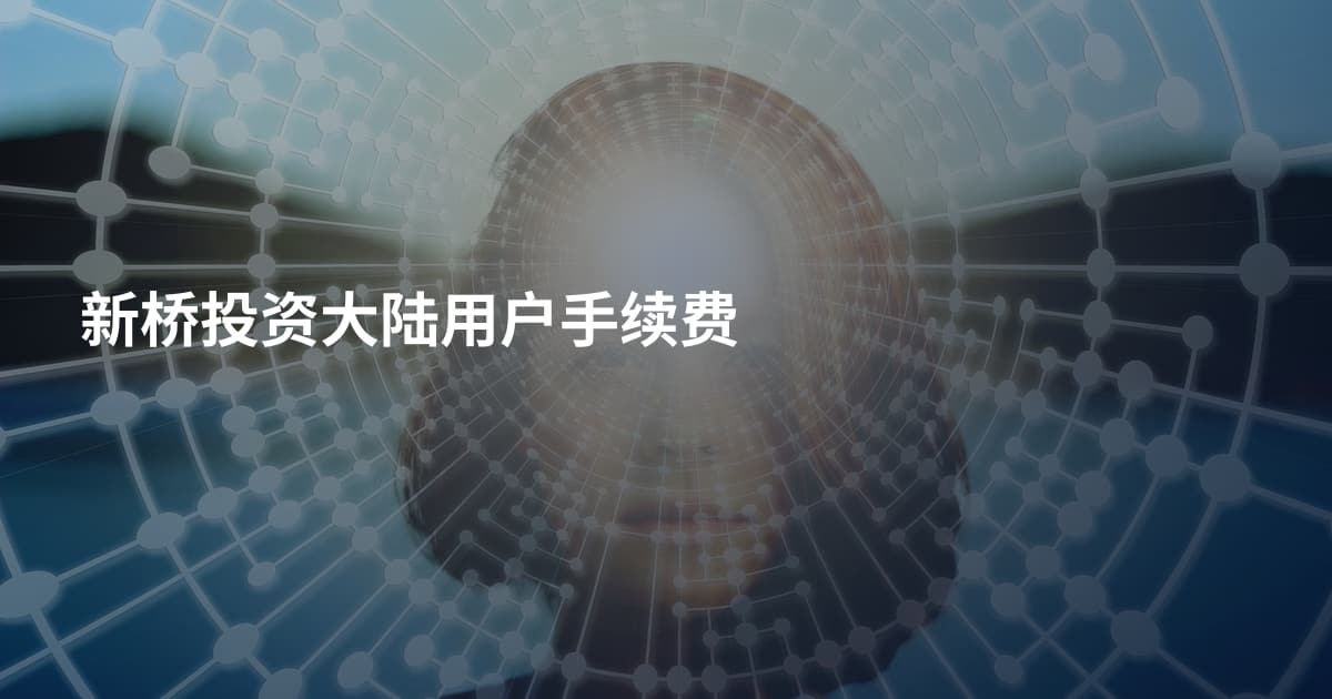 新桥投资大陆用户手续费