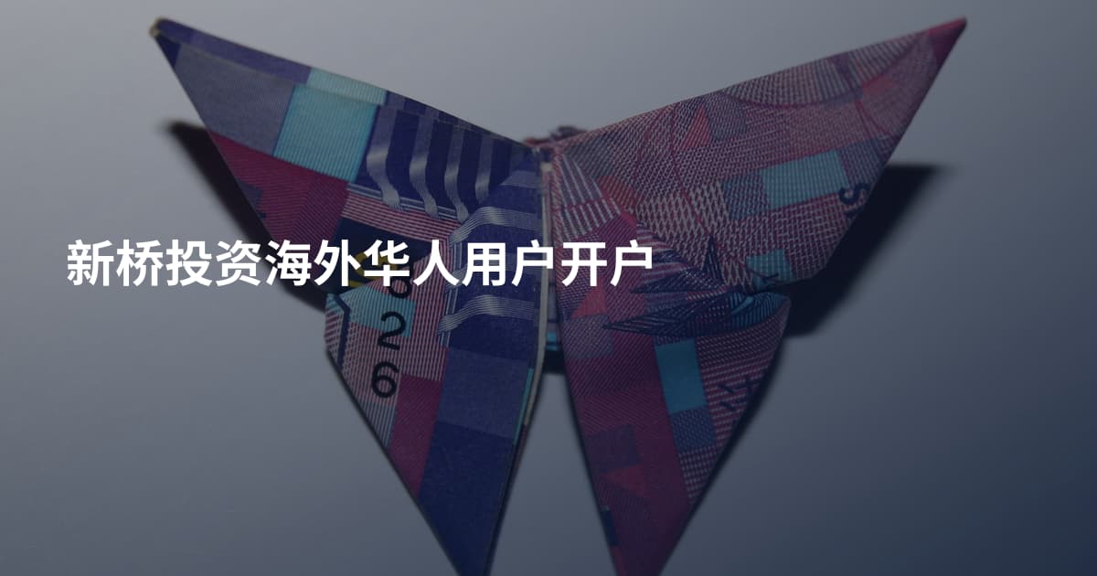 新桥投资海外华人用户开户