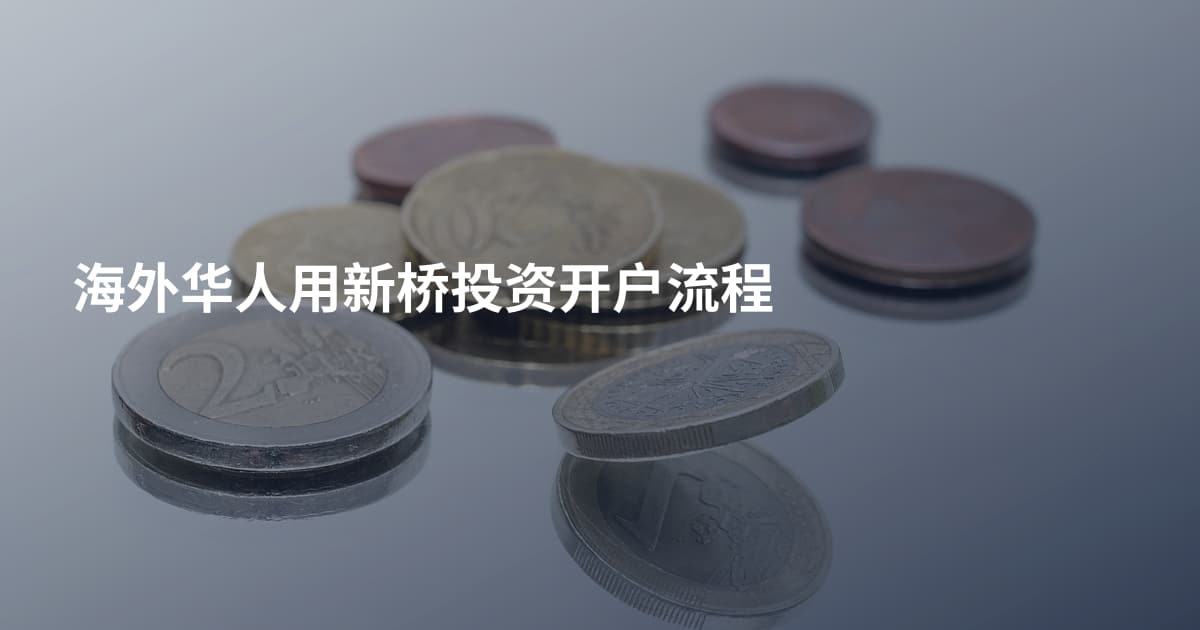 海外华人用新桥投资开户流程