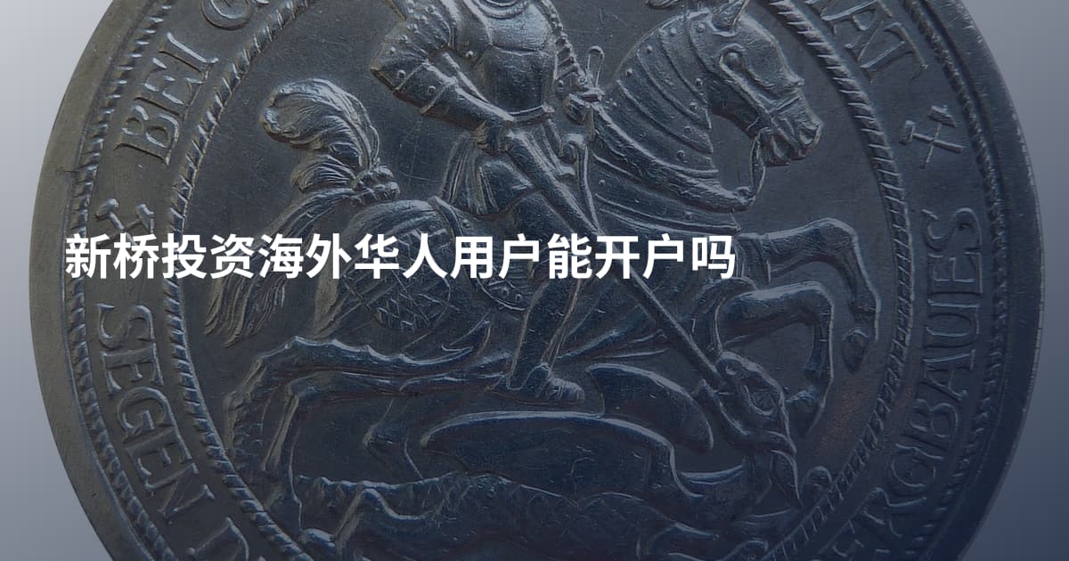 新桥投资海外华人用户能开户吗