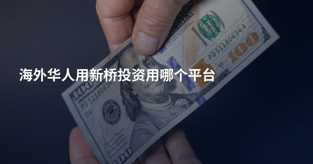 海外华人用新桥投资用哪个平台