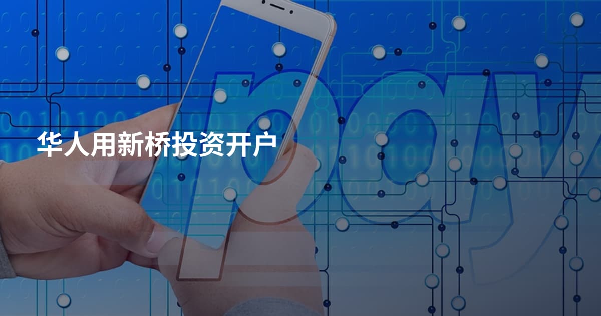 华人用新桥投资开户