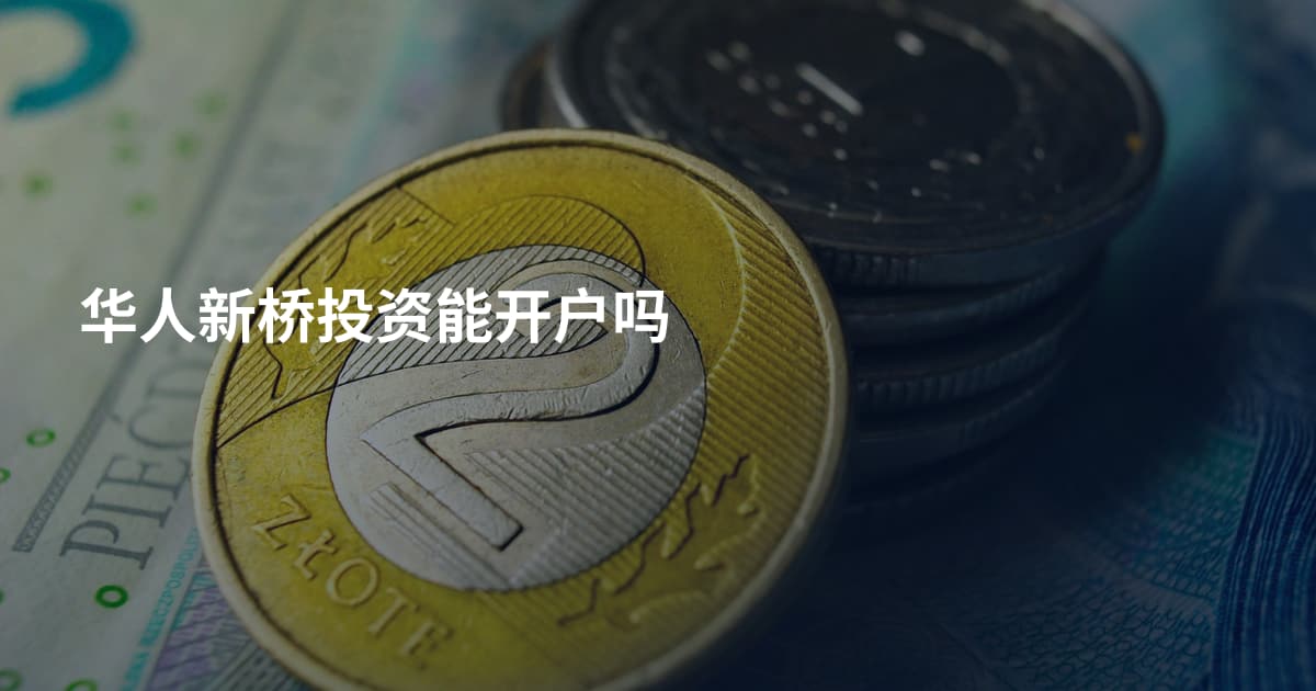华人新桥投资能开户吗