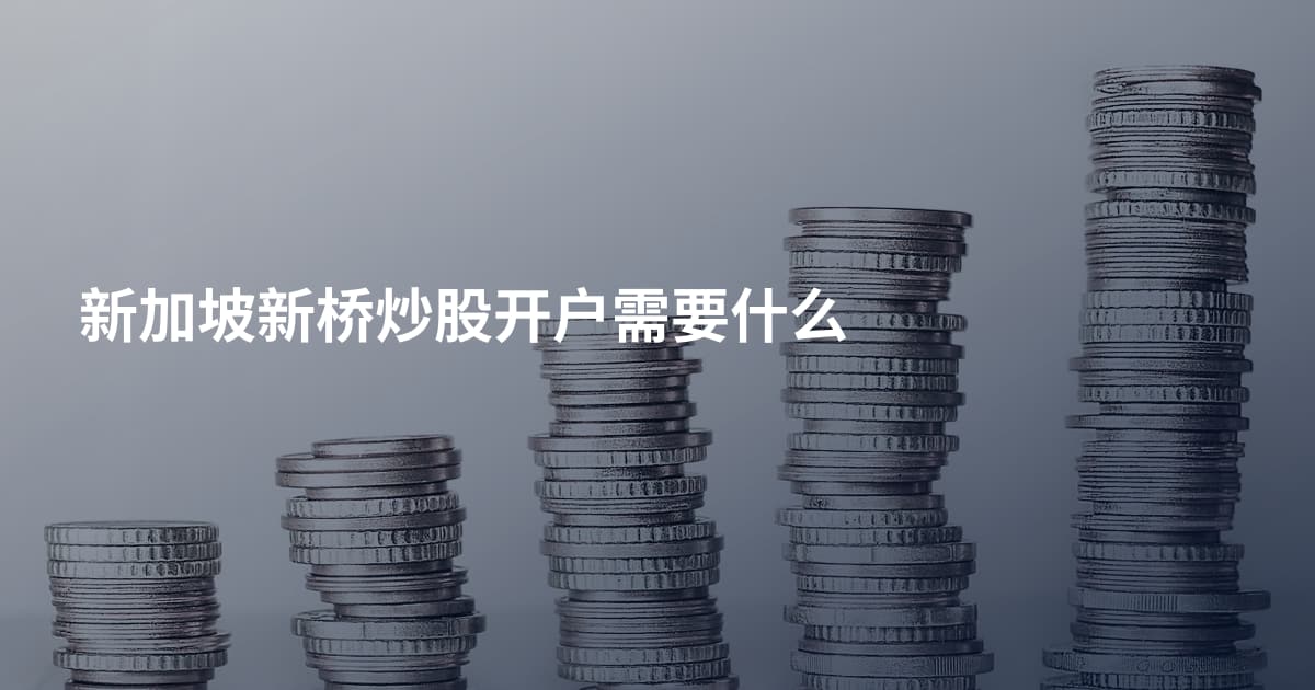 新加坡新桥炒股开户需要什么