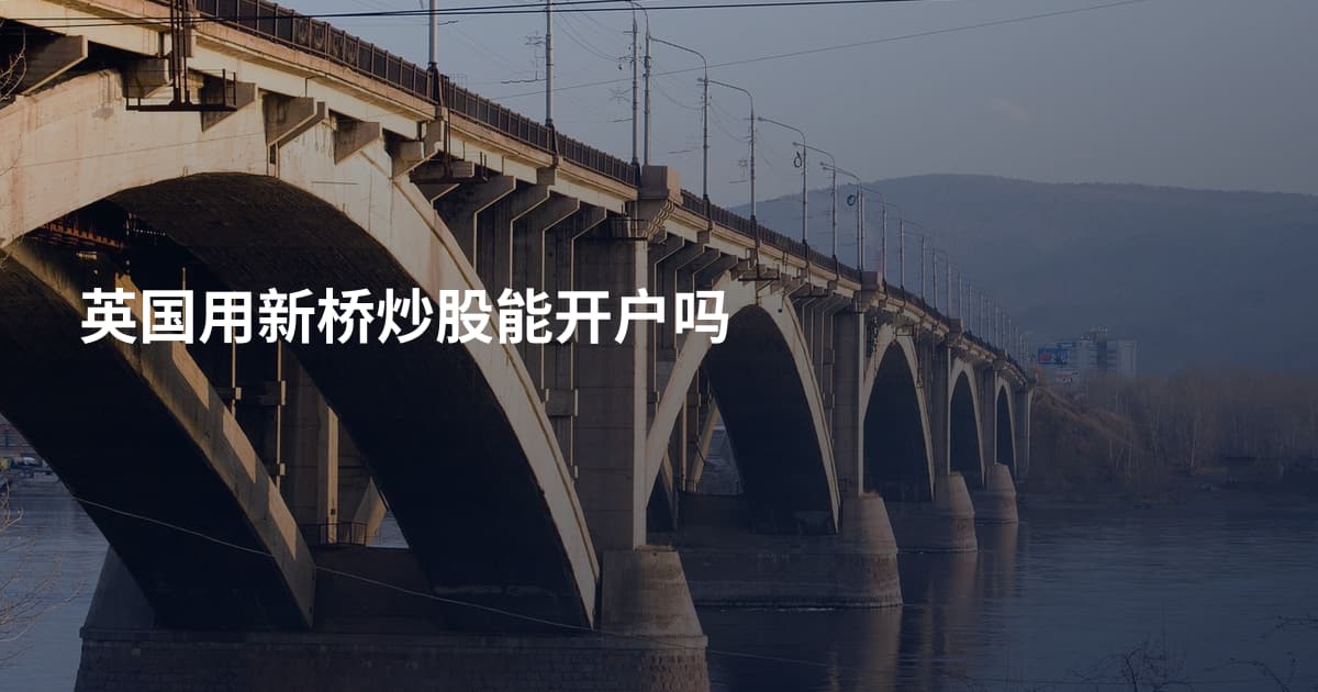 英国用新桥炒股能开户吗