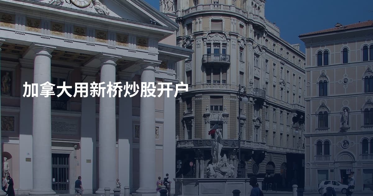 加拿大用新桥炒股开户