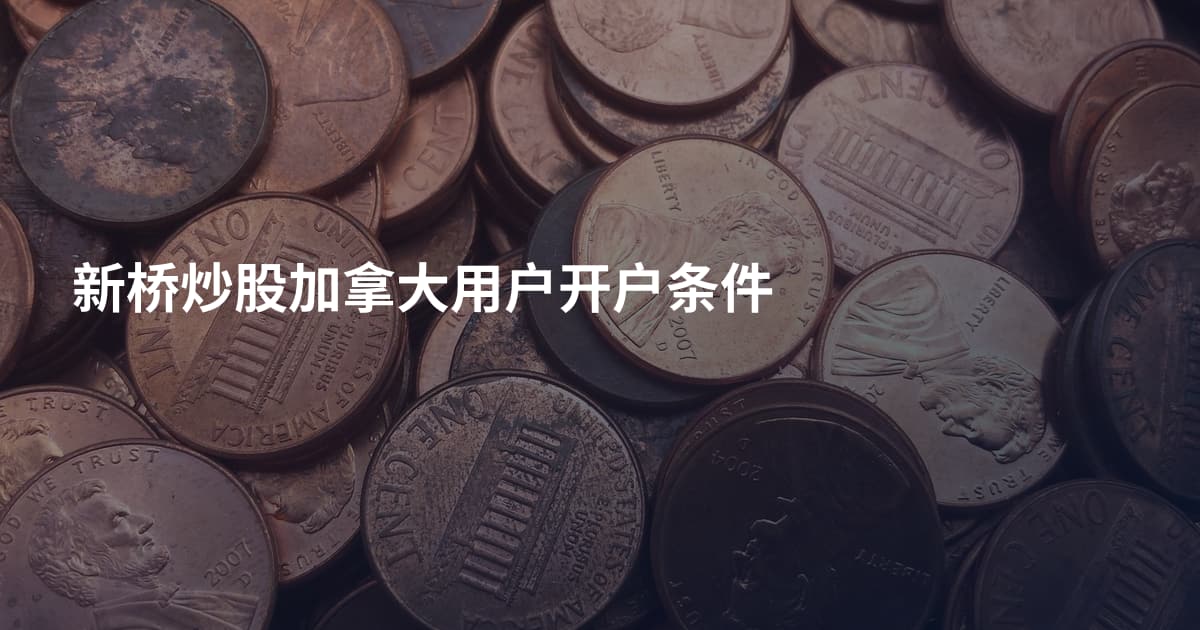 新桥炒股加拿大用户开户条件