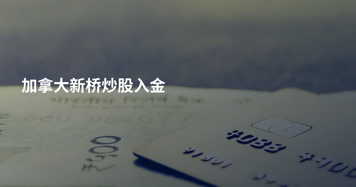 加拿大新桥炒股入金