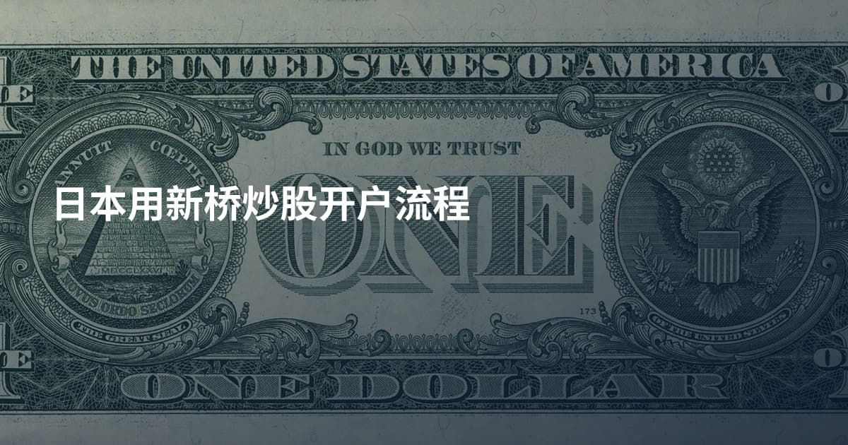 日本用新桥炒股开户流程