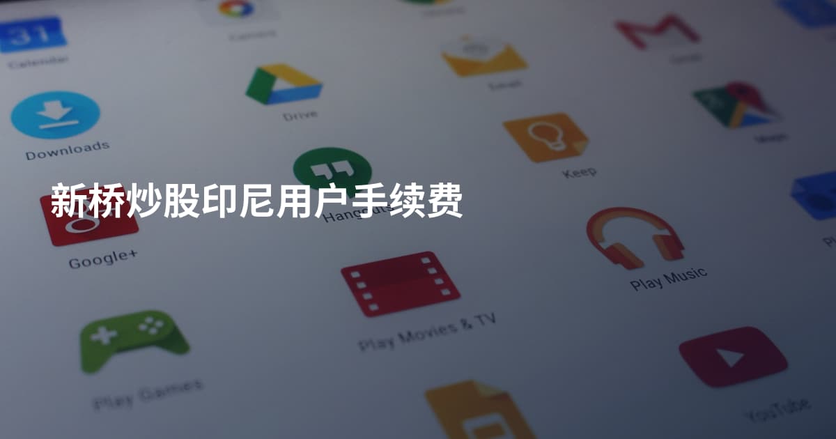 新桥炒股印尼用户手续费