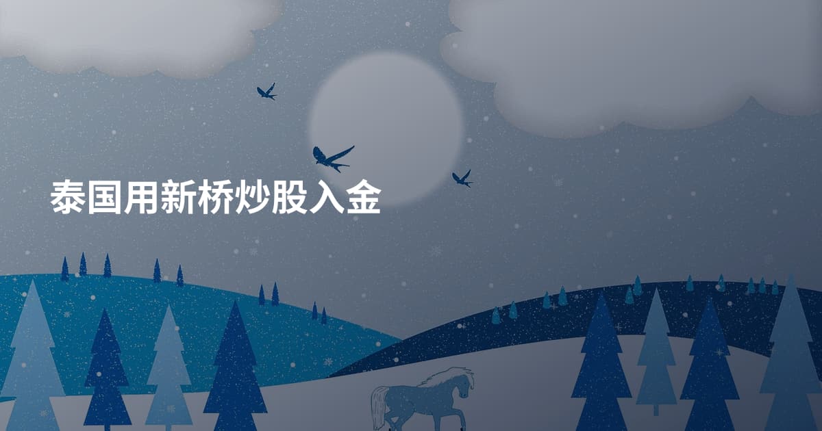泰国用新桥炒股入金
