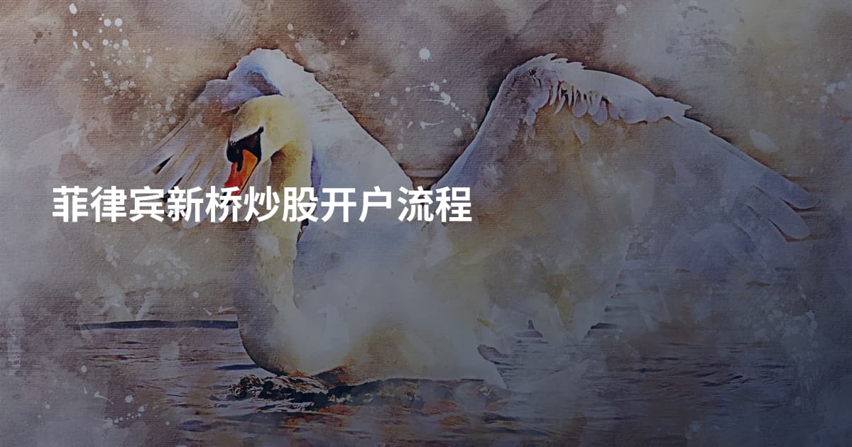 菲律宾新桥炒股开户流程