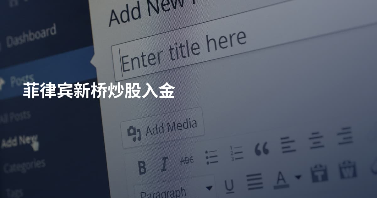 菲律宾新桥炒股入金