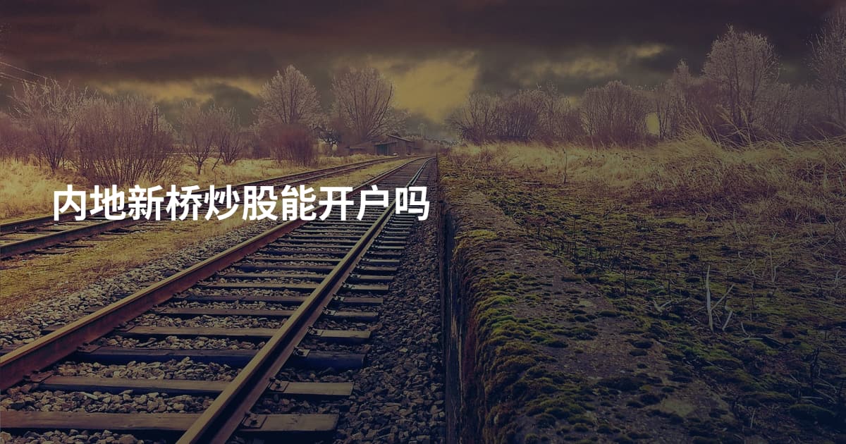 内地新桥炒股能开户吗