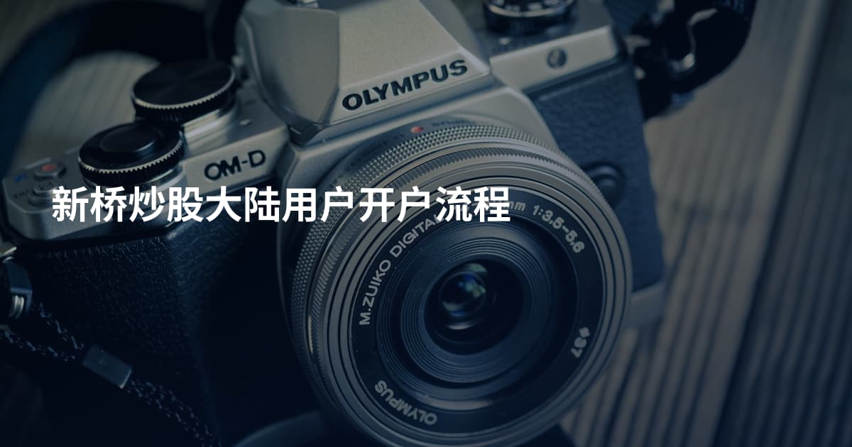 新桥炒股大陆用户开户流程