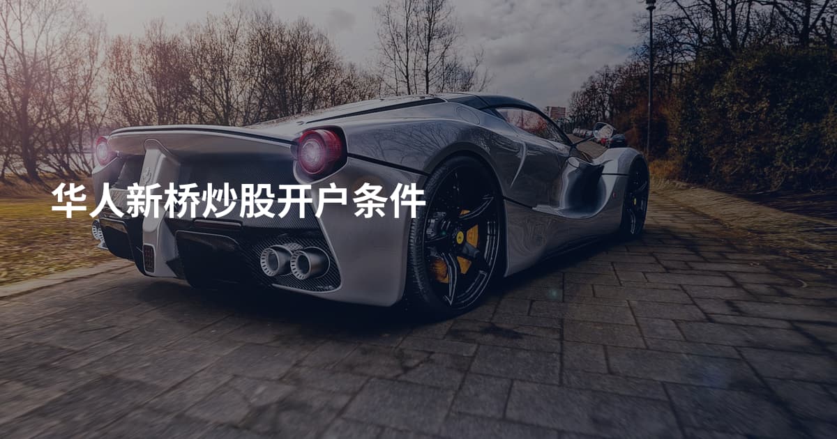 华人新桥炒股开户条件