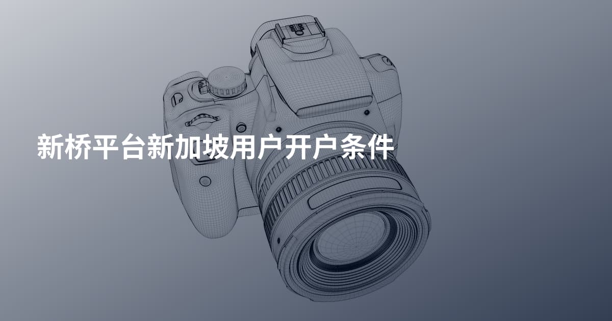 新桥平台新加坡用户开户条件