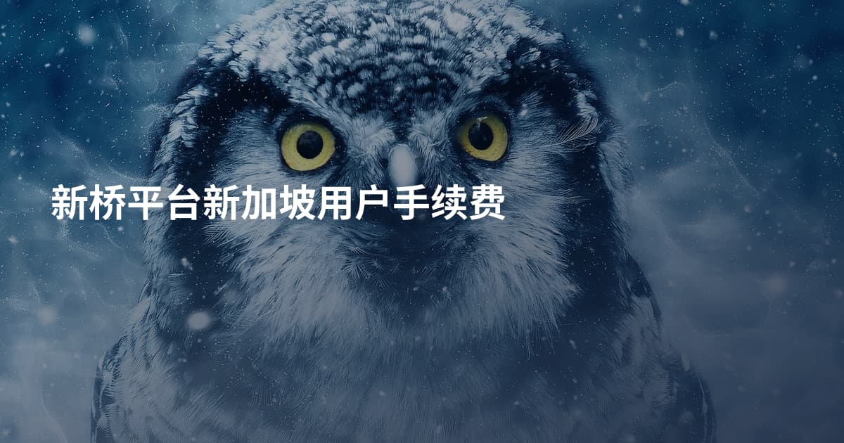 新桥平台新加坡用户手续费